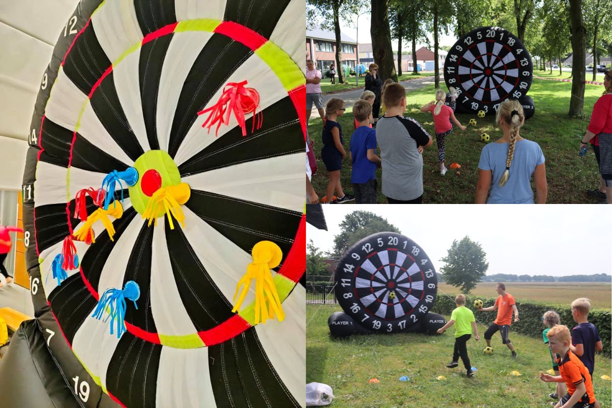 Voetbal darts + Opblaas gooi-darts Drenthe en Groningen